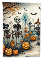 Calacas Skeletons Spooky Halloween House Flag