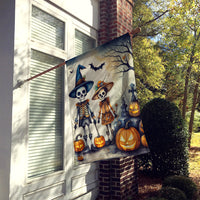 Calacas Skeletons Spooky Halloween House Flag