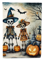 Calacas Skeletons Spooky Halloween House Flag