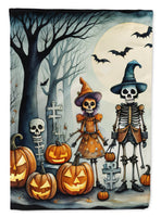 Calacas Skeletons Spooky Halloween House Flag