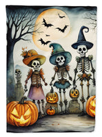 Calacas Skeletons Spooky Halloween House Flag