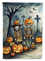 Calacas Skeletons Spooky Halloween House Flag