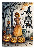 Calacas Skeletons Spooky Halloween House Flag