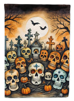 Calaveras Sugar Skulls Spooky Halloween House Flag