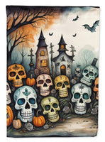 Calaveras Sugar Skulls Spooky Halloween House Flag