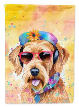 Airedale Terrier Hippie Dawg Garden Flag