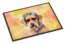 Airedale Terrier Hippie Dawg Indoor or Outdoor Mat 24x36