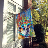 Akita Hippie Dawg House Flag