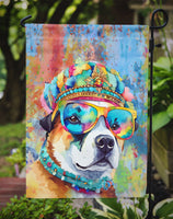 Akita Hippie Dawg Garden Flag