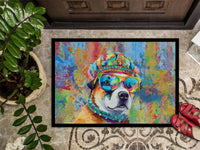 Akita Hippie Dawg Indoor or Outdoor Mat 24x36