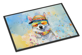 Alaskan Klee Kai Hippie Dawg Indoor or Outdoor Mat 24x36