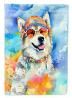 Alaskan Malamute Hippie Dawg Garden Flag