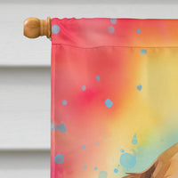 Beagle Hippie Dawg House Flag