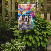 Bearded Collie Hippie Dawg Garden Flag