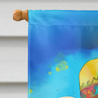 Bearded Collie Hippie Dawg House Flag