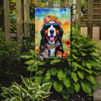 Bernese Mountain Dog Hippie Dawg Garden Flag