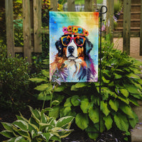 Bernese Mountain Dog Hippie Dawg Garden Flag