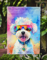 Bichon Frise Hippie Dawg Garden Flag