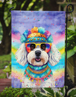 Bichon Frise Hippie Dawg Garden Flag