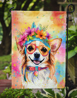 Chihuahua Hippie Dawg Garden Flag