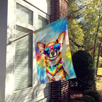 Chihuahua Hippie Dawg House Flag