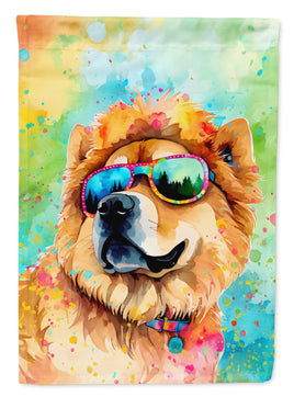 Chow Chow Hippie Dawg House Flag