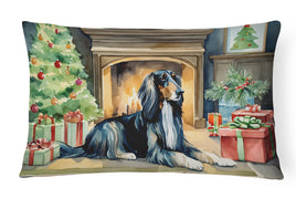 Afghan Hound Cozy Christmas Throw Pillow