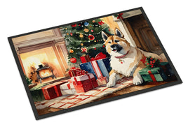 Akita Cozy Christmas Doormat