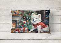 American Eskimo Cozy Christmas Throw Pillow