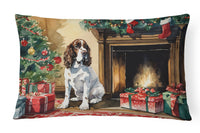 English Springer Spaniel Cozy Christmas Throw Pillow