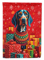 American English Coonhound Holiday Christmas House Flag