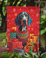 American English Coonhound Holiday Christmas Garden Flag