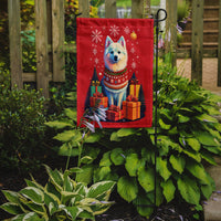 American Eskimo Holiday Christmas Garden Flag