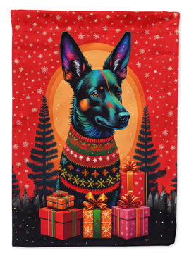 Australian Kelpie Holiday Christmas House Flag