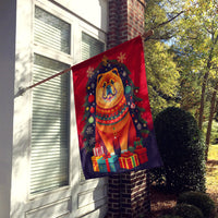 Chow Chow Holiday Christmas House Flag