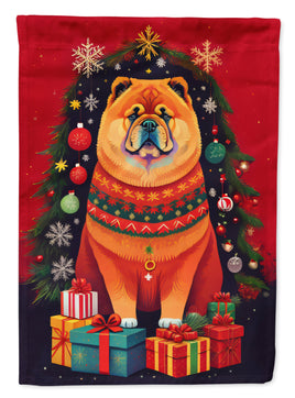 Chow Chow Holiday Christmas House Flag