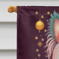 Chinese Crested Holiday Christmas House Flag