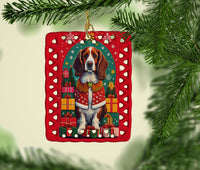 Welsh Springer Spaniel Holiday Christmas Porcelain Ornament