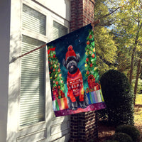 Affenpinscher Christmas House Flag