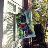 Affenpinscher Christmas House Flag