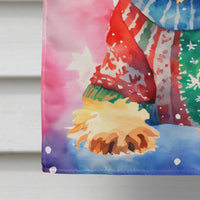 Airedale Terrier Christmas House Flag