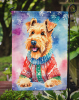 Airedale Terrier Christmas Garden Flag