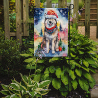 Alaskan Malamute Christmas Garden Flag