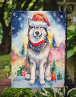 Alaskan Malamute Christmas Garden Flag