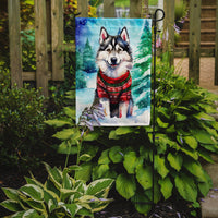 Alaskan Malamute Christmas Garden Flag