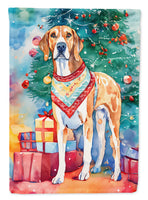 American English Coonhound Christmas House Flag