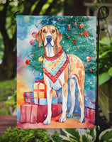 American English Coonhound Christmas Garden Flag