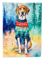 American English Coonhound Christmas House Flag