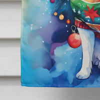 American Eskimo Christmas House Flag