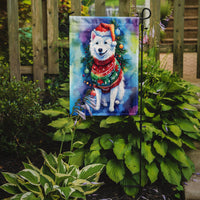 American Eskimo Christmas Garden Flag